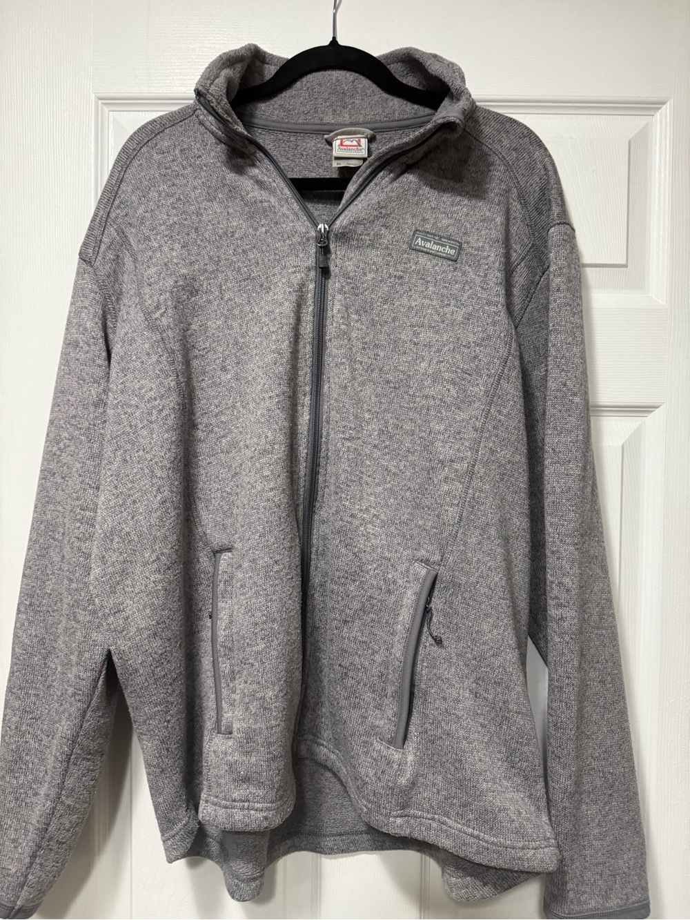 Avalanche Men's Light Gray Full-Zip Hooded Jacket
